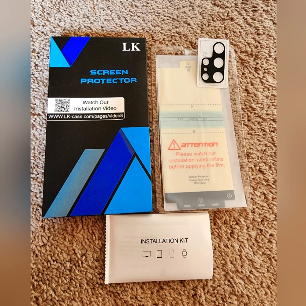 Samsung S22 Ultra Screen Protector with Installation Kit